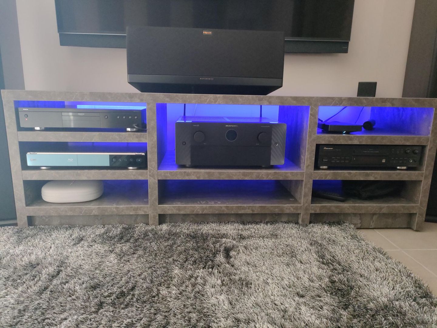 Meuble TV gris