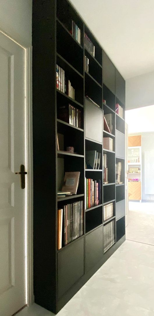 Bibliothèque sur mesure grande hauteur