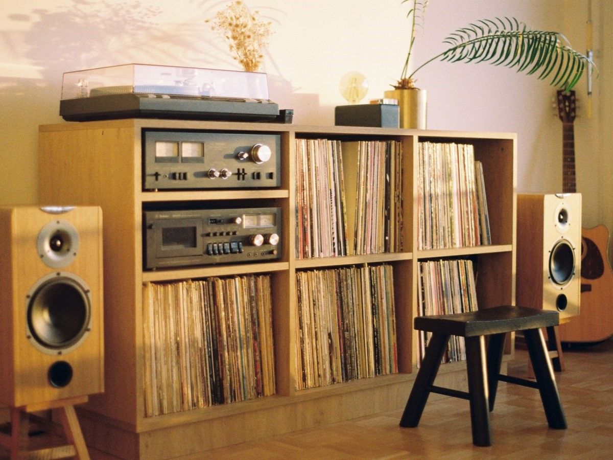 Meuble Hi-Fi modulaire en chêne - Vue 2